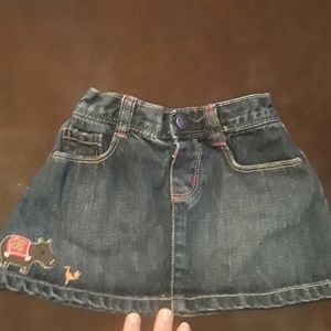 Gymboree Jean skirt sz 18-24 months